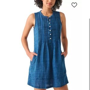 Faherty Isha Sleeveless Mini Dress